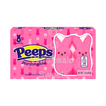 Peeps Bunnies Pink 24x4 Pack