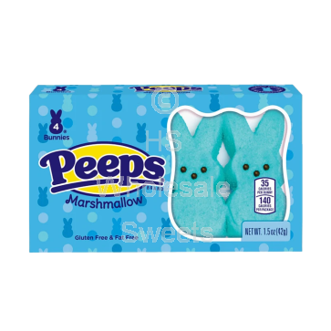 Peeps Bunnies Blue 24x4 Pack