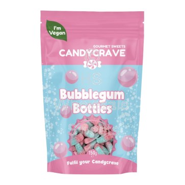 Candycrave Bubblegum Bottles Pouch 10x150g