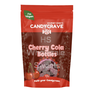Candycrave Cherry Cola Bottles Pouch 10x150g