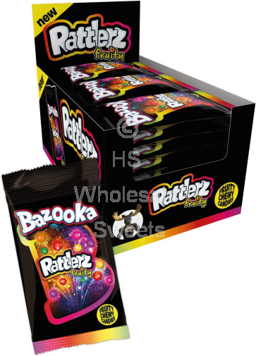 Bazooka Rattlerz Fruity Bags 24x40g