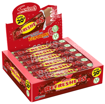 Swizzels Refreshers Cherry Cola Chew Bars 60 Count