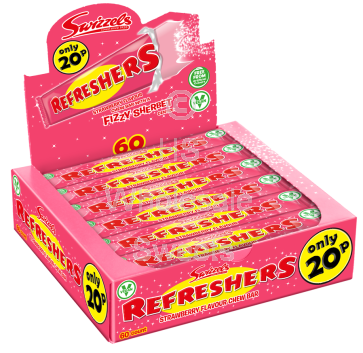 Swizzels Refreshers Strawberry Bars 60X20P