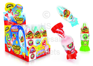 Johnny Bee Rocket Pop Lollipop & Powder 12 Count