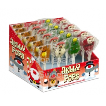 Rose Christmas Jelly Pops 24x23g