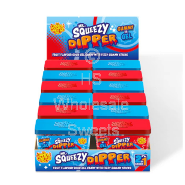 The Candy Castle Mr Squeezy Dipper 12x85g