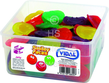 Vidal Jelly Smiley Faces 120x5p