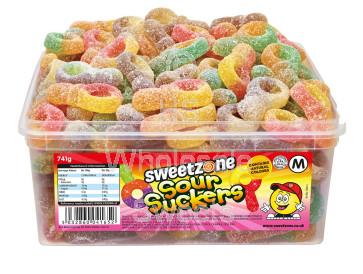 Sweetzone Sour Suckers Tub 741g