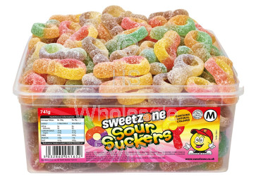 Sweetzone Sour Suckers Tub 741g