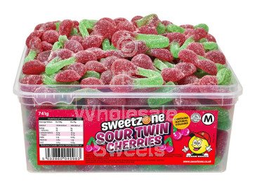Sweetzone Sour Twin Cherries Tub 741g