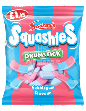 Swizzels Squashies Drumsticks Bubblegum PMP 12 X £1.15