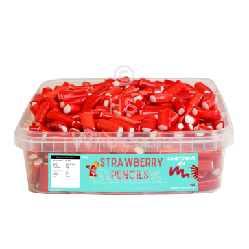 Candycrave Strawberry Pencils Tub 600g