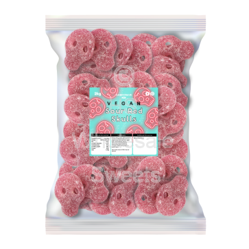 Candycrave Vegan Fizzy Red Skulls 2kg