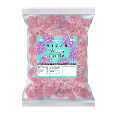 Candycrave Vegan Grape Skulls 2kg