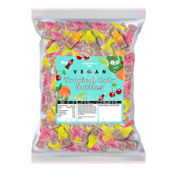 Candycrave Vegan Fizzy Tropical Cola Bottles 2kg
