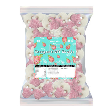 Candycrave Vegan Fizzy Dragonfruit Skulls 2kg