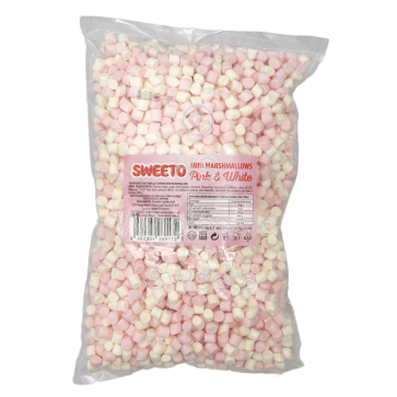 Sweeto Pink & White Mini Marshmallows 1kg