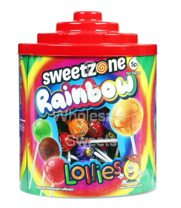 Sweetzone Rainbow Lollipops 150X5P