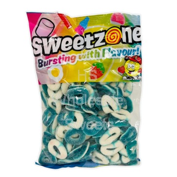 Sweetzone Sour Blue Raspberry Rings 1kg