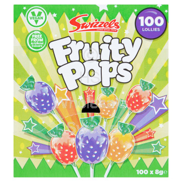 Swizzels Fruity Pops Dispenser Box 100x8g