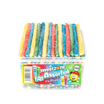 Sweetzone Fizzy Assorted Pencils 100 Count