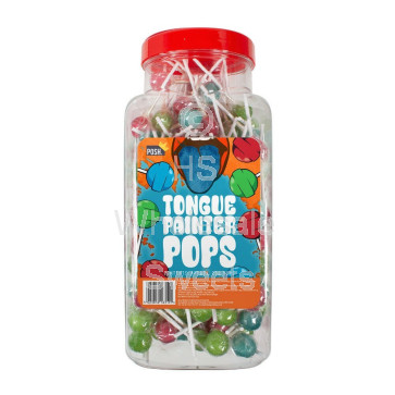 Posh Tongue Painter Pops Jar 200 Count