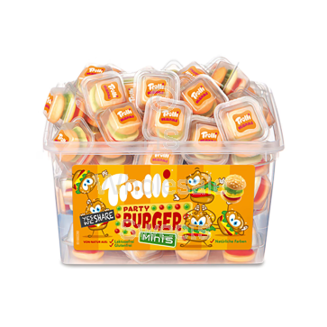 Trolli Party Burger Mini Tubs 60 Count