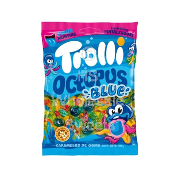 Trolli Octupus Blue Bags 12x100g