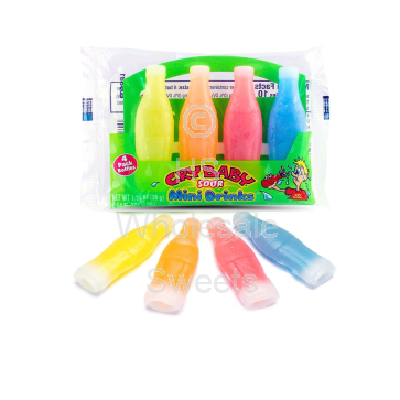 Cry Baby Sour Mini Drink Wax Bottles 18x4 Pack