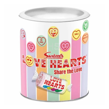 Swizzels Love Hearts Gift Drum 6x200g