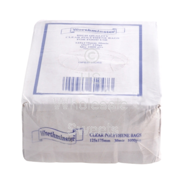 Clear Polythene Bags 5 Inch x 7 Inch (1000 Count)