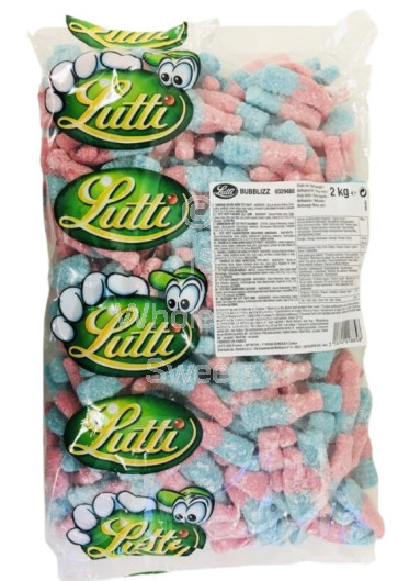 Lutti Large Fizzy Blue Bottles 3kg