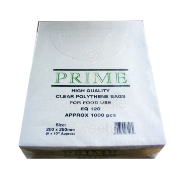 Clear Polythene Bags 8x10 Inch x1000 Count