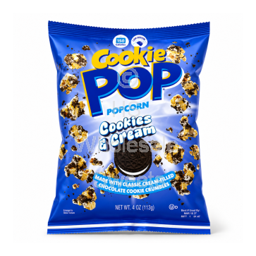 Cookie Pop Cookies and Cream Popcorn 8 x 113g