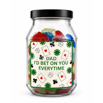 Pun Gift Father's Day Poker Chips Jar 400g