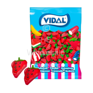Vidal Liquorice Strawberries 1.5kg