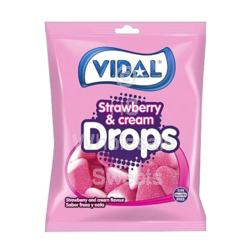 Vidal Strawberry and Cream Drops 14x90g