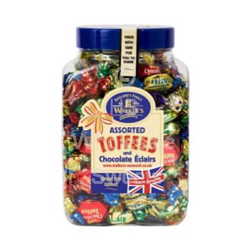Walkers Nonsuch Assorted Toffees and Eclairs Jar 1.25kg