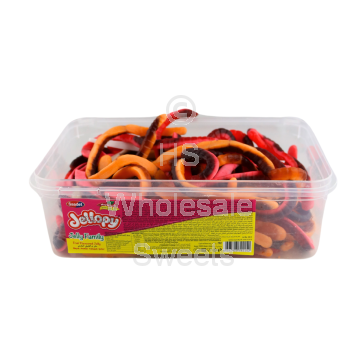 Jellopy Halal Yellow Bellies Snakes Tub 900g