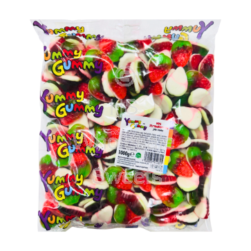 Yummy Gummy Mini Strawberries 1kg