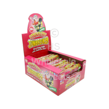 Zed Candy Strawberry 6 ball Jawbreaker 24x50p