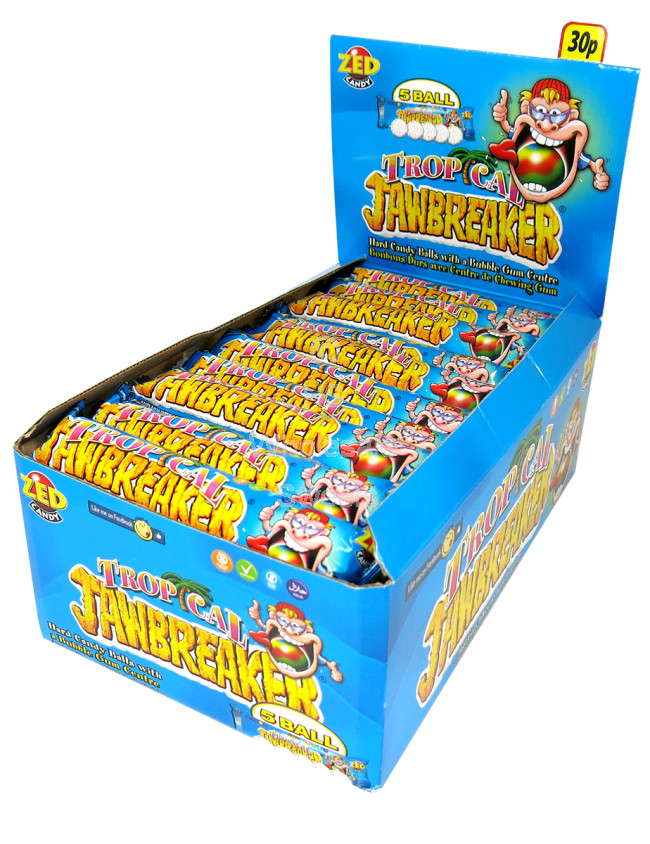 Osta Zed Candy Jawbreakers Tropical 33g (1st) Coopers Candy