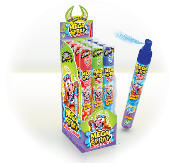 Johny Bee Mega Candy Spray x12
