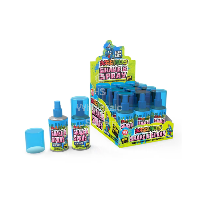 Zed Screamers Shake & Spray Blue Razz 12x60ml