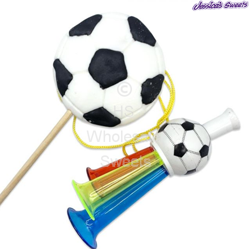FUN KANDY FOOTBALL LOLLY & TOY 12 COUNT