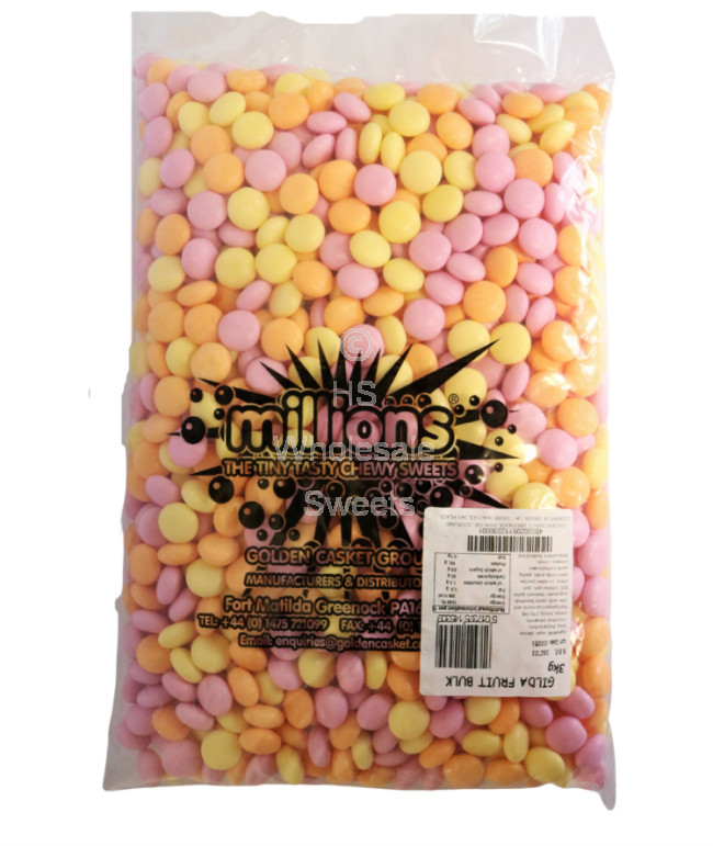 Millions Fruit Chewy Gilda Dragees 3KG