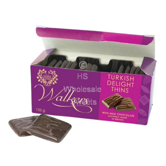Turkish Delight Bar 51g (Pack Of 21) | Sweet Rose-Flavored Jelly