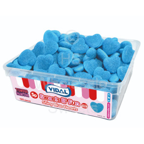 Vidal Shiny Blue Hearts Tub 120x5p