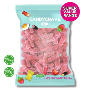 Candycrave Super Value Fizzy Strawberry Pencils 1kg