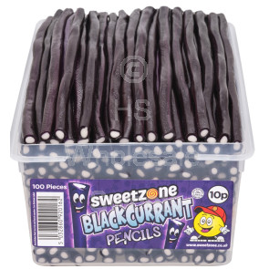 Sweetzone Blackcurrant Pencils 100x10p